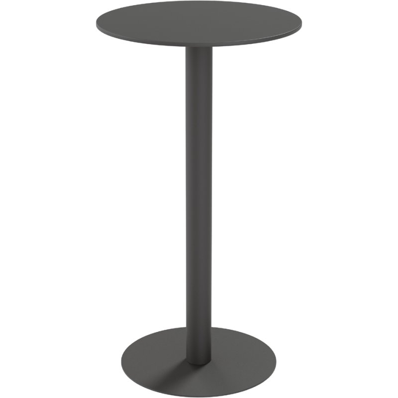 PAPERFLOW table haute KRUISTAFELTJE, 600×600 mm, gris, 1100 mm de haut